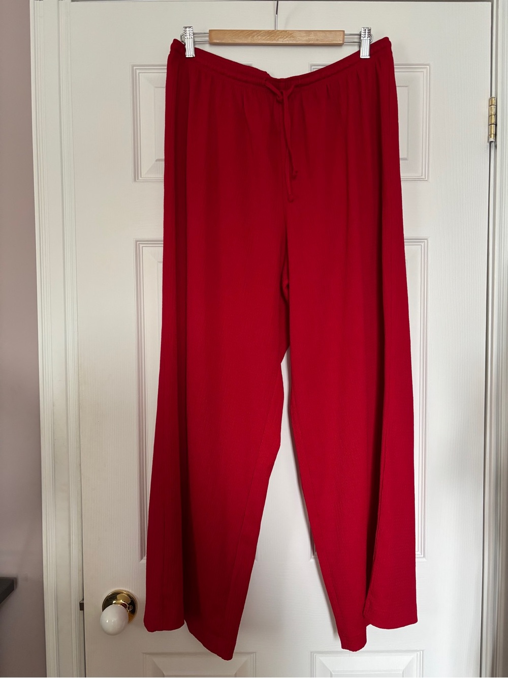 Red Drawstring Pants